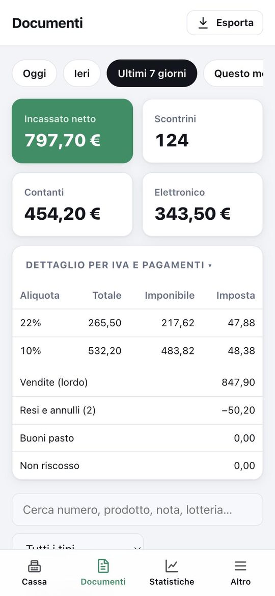 Incassi e IVA